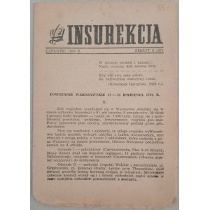 Insurekcja. R.1943 nr 6 / Związek Walki Zbrojnej, AK/