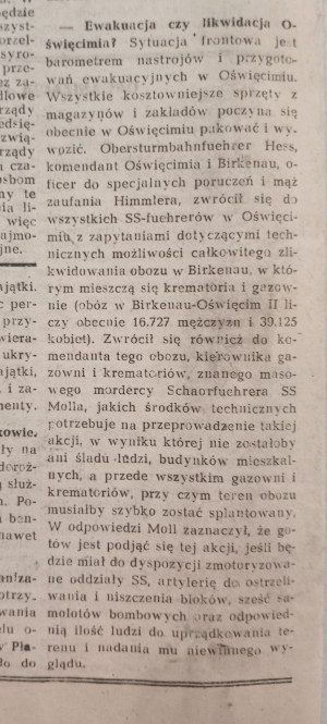 Kurier Powszechny R.1944 nr 13 -  /SPD i DR/ Oświęcim