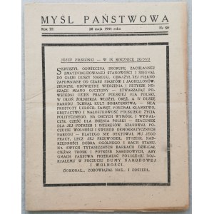 Myśl Państwowa R.1944 nr 58 - rozkaz w.s. sztandaru /KON/