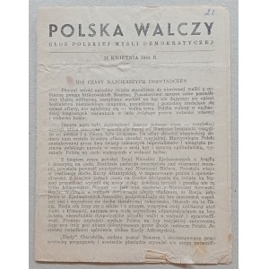 Polska Walczy R.1944, 11 kwietnia - idą złe czasy/Polska Walczy, Grupa „Olgierda”/