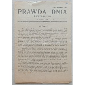 Prawda Dnia R.1944 (30 kwietnia) - o RJN /Front Odrodzenia Polski/