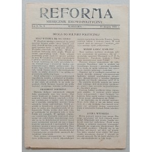 Reforma. R.1943 nr 9 /Stronnictwo Pracy/