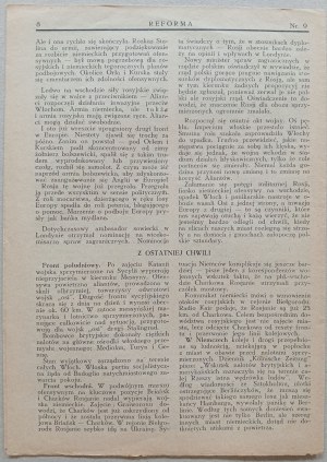 Reforma. R.1943 nr 9 /Stronnictwo Pracy/