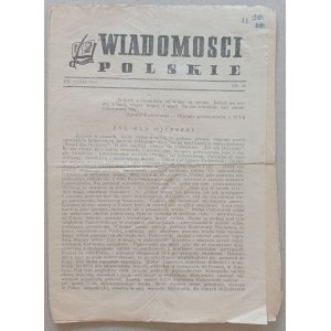 Wiadomości Polskie nr 1941 nr 46 - I. Paderewski - zgon / SZP, ZWZ, AK/