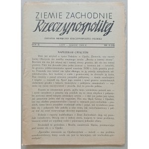 Ziemie Zachodnie Rzeczypospolitej R.1944 nr 2 - partyzantka /Delegatura Rządu/.