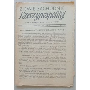 Ziemie Zachodnie Rzeczypospolitej 1944 nr 3 /Delegatura Rządu/.