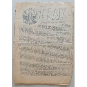 ZNAK. R.1940 nr 24 - stworzenie Kraju Warty/Konfederacja Narodu/