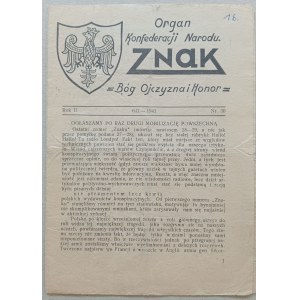 ZNAK. R. 1941 nr 30 /Konfederacja Narodu/