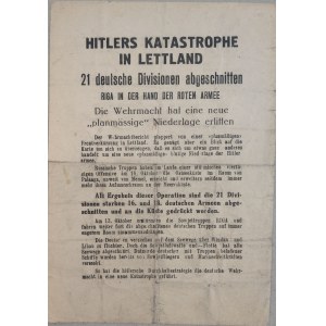 Hitlers Katastrophe in Lettland [przepustka sowiecka, 1944]