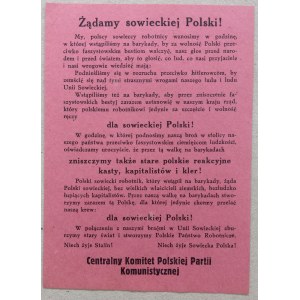 /Powstanie Warszawskie/ Żądamy sowieckiej Polski!