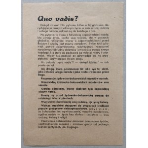 Quo vadis? [niemiecka, 1944r.; antysemityzm / antybolszewizm]