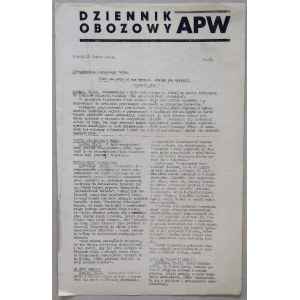 Dziennik Obozowy APW, 1944 nr 23