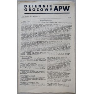 Dziennik Obozowy APW, 1944 nr 28