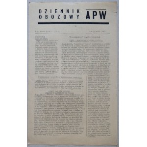 Dziennik Obozowy APW, 1945 nr 69