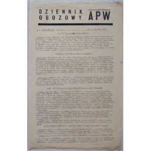 Dziennik Obozowy APW R.1945 nr 111 /Dachau/