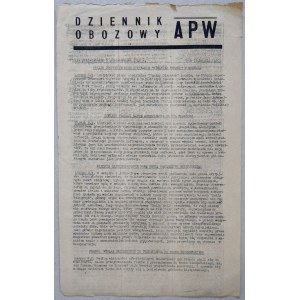 Dziennik Obozowy APW R.1945 nr 214 /atak na Mikołajczyka i PSL/