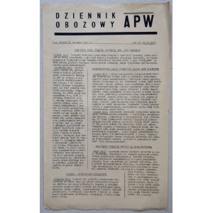 Dziennik Obozowy APW R.1946 nr 12 /stanowisko polskie wobec syjonizmu/