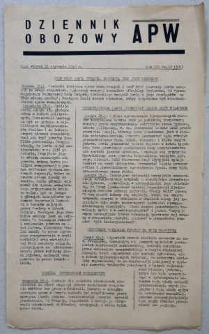 Dziennik Obozowy APW, 1946 nr 12