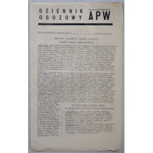 Dziennik Obozowy APW, 1946 nr 17