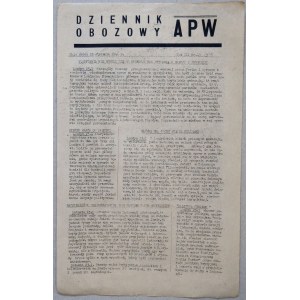 Dziennik Obozowy APW, 1946 nr 19