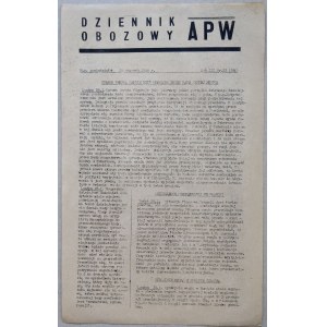 Dziennik Obozowy APW R.1946 nr 22 /Kongres żydowski w Monachium, Ben Gurion/