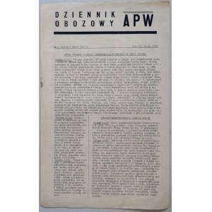 Dziennik Obozowy APW, 1946 nr 51