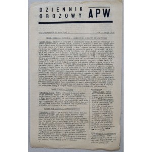 Dziennik Obozowy APW R.1946 nr 56 /Repatriańci z Woroneża/