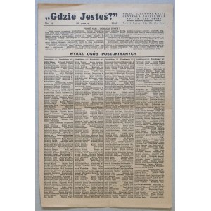 Gdzie jesteś? R.1946 nr 3 /PCK, poszukiwania zaginionych/