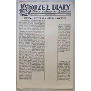 Orzeł Biały, r.1943 nr 21- W. Broniewski „Tułacza Armia” [pierwodruk?]
