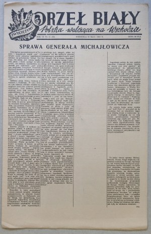 Orzeł Biały, r.1943 nr 21- W. Broniewski „Tułacza Armia” [pierwodruk?]