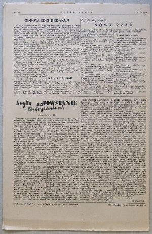 Orzeł Biały, r.1943 nr 28 - lista zamęczonych profesorów (c.d.)