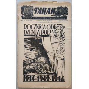 Taran. 2 Warszawska Dywizja Pancerna, R.1946 nr 8 /1 Pułk Ułanów Krechowieckich/