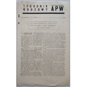 Tygodnik Obozowy APW, 1944 nr 23 /Sosnkowski, Anders - mowy/