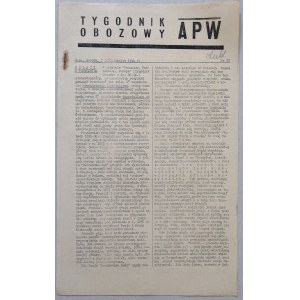 Tygodnik Obozowy APW, 1944 nr 28