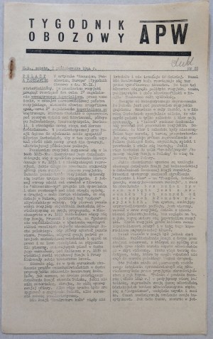 Tygodnik Obozowy APW, 1944 nr 28
