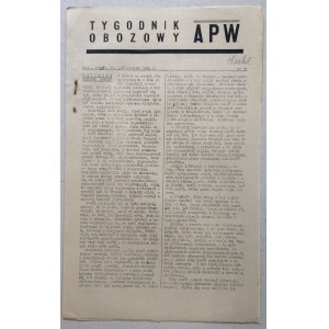 Tygodnik Obozowy APW, 1944 nr 30 /Powstanie Warszawskie, Żoliborz, kapitulacja/