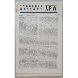 Tygodnik Obozowy APW, 1944 nr 32 /linia Curzona/