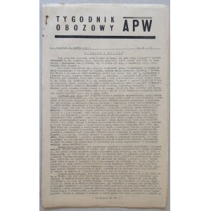 Tygodnik Obozowy APW, 1945 nr 25 /Proces szesnastu/