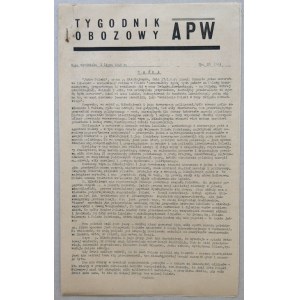 Tygodnik Obozowy APW, 1945 nr 26 /Tymczasowy Rząd Jedności Narodowej/