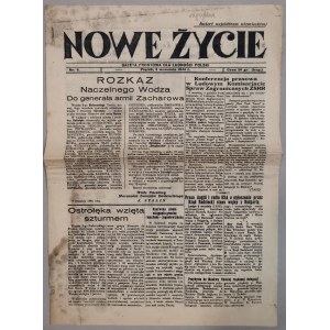 Nowe Życie, 8 września 1944 - o Katyniu - niemieckiej prowokacji