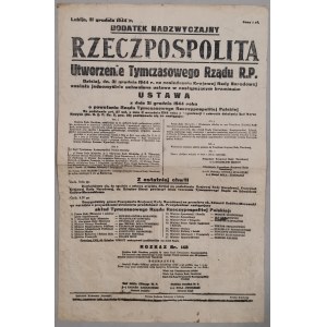 Rzeczpospolita. R.1944 dod. Nadzw. Rząd Tymczasowy