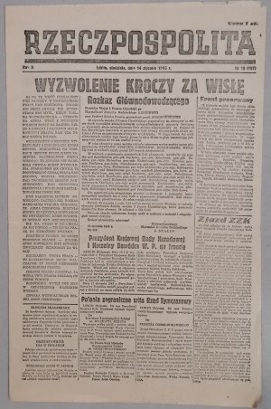 Rzeczpospolita, 14.01.1945 - przełamanie frontu, poezje