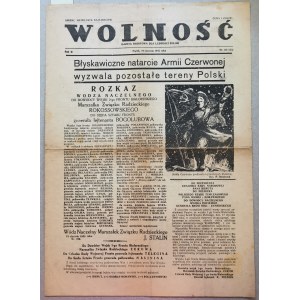 Wolność R.2. Nr 16, 19.01.1945 - z wyzwolonej Warszawy