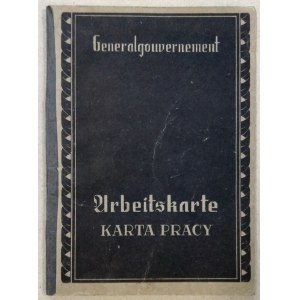 Karta pracy GG - Arbeitskarte Generalgouvernement 1944, Radom