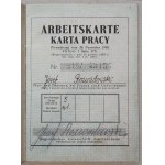 Karta pracy GG - Arbeitskarte Generalgouvernement 1944, Radom