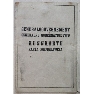 Kennkarte GG / Karta Rozpoznawcza [Warszawa, 1943-45]