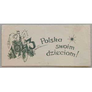 /Ulotka / Polska swoim dzieciom - Wilno, Boże Narodzenie 1943