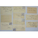 do Pietraszów z Zelwy, zbiór 10 biletów z życzeniami (1929-37)