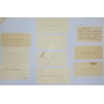 an die Familie Pietrash aus Zelwa, Sammlung von 10 Grußkarten (1929-37)