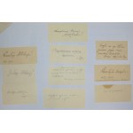 an die Familie Pietrash aus Zelwa, Sammlung von 10 Grußkarten (1929-37)
